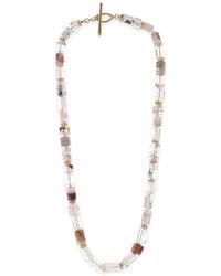 EDINA KISS - Garden Quartz And Sapphire Beaded Necklace - Lyst