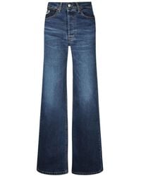 Lois - Logo-Patch Wide-Leg Jeans - Lyst