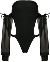Amir Slama - Off-Shoulder Sleeve Swimsuit - Lyst
