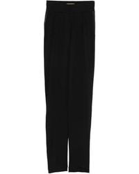MITILIANE COUTURE - Leren Broek Met Zijstreep - Lyst