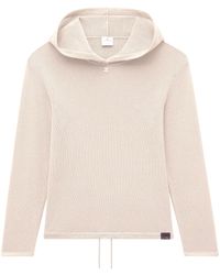 Courreges - Mesh-Pullover Mit Logo-Patch - Lyst
