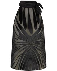 Roberto Cavalli - Top With Ray Devoré Print - Lyst