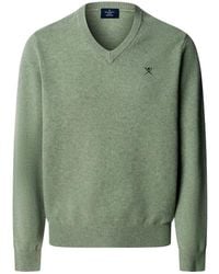 Hackett - Pullover Aus Lammwolle Mit V-Ausschnitt - Lyst