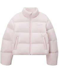 Alexander Wang - Cropped Channel Puffer Jacket - Lyst