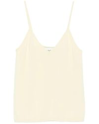 Bompard - Top Sin Mangas Con Cuello En V - Lyst