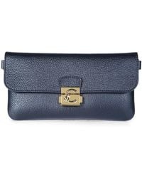 Coccinelle - C-Me Lock Grained Leather Shoulder Bag - Lyst