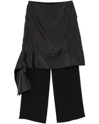 Pushbutton - Drapierte Hose Im Layering-Look - Lyst