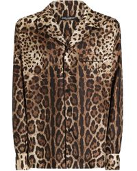 Dolce & Gabbana - Overhemd Met Luipaardprint - Lyst