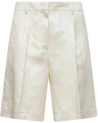 PT Torino - Pleated Tailored Shorts - Lyst