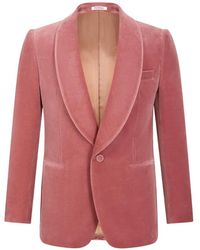 Fursac - Shawl-Lapel Velvet Blazer - Lyst
