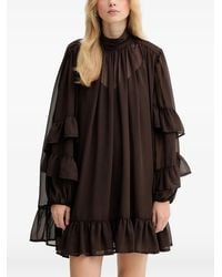 Gestuz - Ruffled High-Neck Dress - Lyst