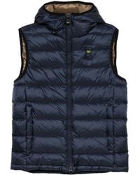 Blauer - Arden Hooded Padded Gilet - Lyst