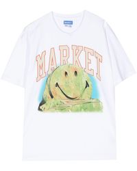 Market - Smiley Out Of Body Cotton T-shirt - Lyst
