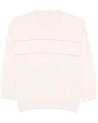 Peserico - T-Shirt Rayé À Col Rond - Lyst
