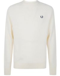 Fred Perry - Lambswool Raglan Jumper - Lyst