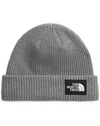 The North Face - Salty Rib-Knit Beanie Hat - Lyst