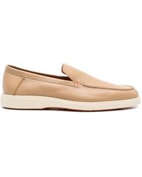 Santoni - Leather Loafers - Lyst