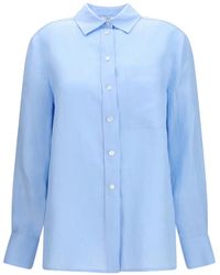 Lardini - Button Linen Shirt - Lyst