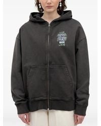 HUGO - Graphic-Print Zip-Up Hoodie - Lyst