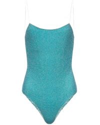 Oséree - Lumiére Glitter-Effect Scoop-Back Swimsuit - Lyst