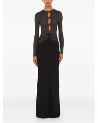 Christopher Esber - Lace-Trim Cut-Out Maxi Dress - Lyst