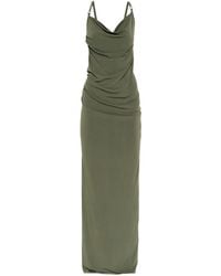Coperni - Draped Maxi Dress With Ring Detail - Lyst