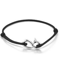 Mateo - Sterling Bent Nail Cord Bracelet - Lyst