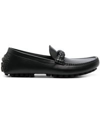 Gianvito Rossi - Monza Leather Loafers - Lyst
