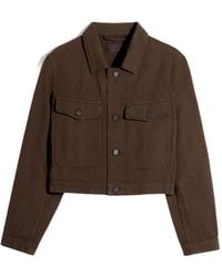 Lemaire - Cotton Cropped Jacket - Lyst