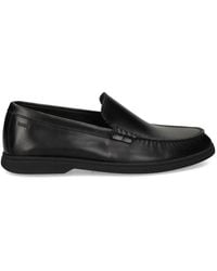 BOSS - Penny Leather Loafers - Lyst