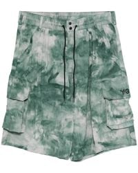 Y-3 - Bermudas Aop Con Bolsillos Cargo - Lyst