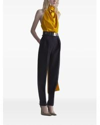 Mugler - Mustard Backless Scarf Top - Lyst