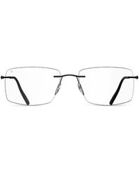 Silhouette - The Refined Brille Mit Eckigem Gestell - Lyst
