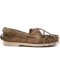Golden Goose - Boat Mocassin Suede Upper With Accessories - Lyst