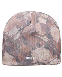 Obey - Camo Bold Beanie - Lyst