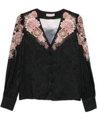 Twinset - Floral-Lace Shirt - Lyst