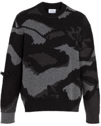 Barrie - Patterned-Intarsia Sweater - Lyst