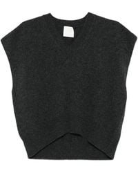 Marella - Top Smanicato Con Scollo A V - Lyst