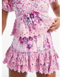 LoveShackFancy - Minifalda Cairo con volantes - Lyst