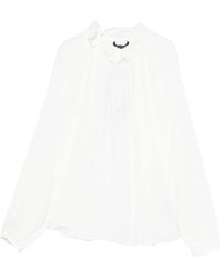 Luisa Cerano - Ruffled Blouse - Lyst