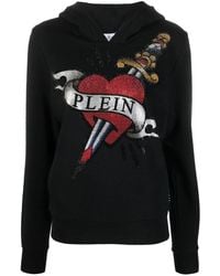 Philipp Plein - Hoodie À Logo Orné De Cristal - Lyst