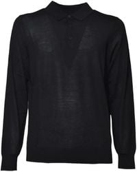 MC2 Saint Barth - Alfie Merino Wool Knit Polo Shirt - Lyst