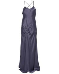 Victoria Beckham - Robe Longue Draped Cami - Lyst