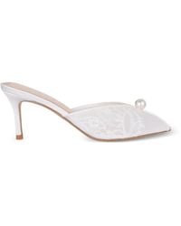 Black Suede Studio - Debby Mesh Sandals - Lyst