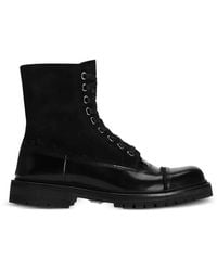 Dolce & Gabbana - Stivali Stringati - Lyst