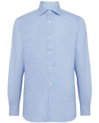 BOGGI - Windsor-Collar Dobby Shirt - Lyst