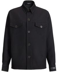 Balmain - Wool Twill Overshirt - Lyst