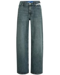 KARL LAGERFELD - Buckle Cut-Out Jeans - Lyst