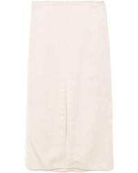 RECTO. - Long Front-Slit Skirt - Lyst