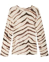 Isabel Marant - T-Shirt Zakane À Imprimé Zébré - Lyst